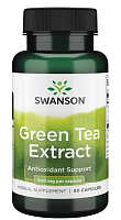 Green Tea Extract (Экстракт зеленого чая) 500 мг 60 капсул (Swanson)