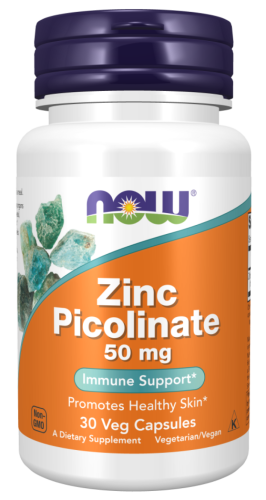 Zinc Picolinate 50 mg (Цинк Пиколинат 50 мг) 30 вег капсул (Now Foods)