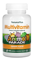 Multivitamin Animal Parade (Детские мультивитамины) 180 таблеток (NaturesPlus) (Апельсин)
