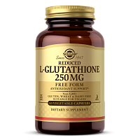 L-Glutathione 250 мг Reduced (восстановленный L-Глутатион) 60 вег капсул (Solgar)