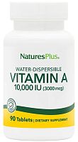 Vitamin A 10000 IU water-dispersible (Водорастворимый витамин А) 90 таблеток (NaturesPlus)