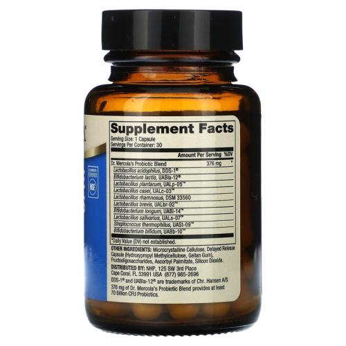 Complete Probiotics 70 Billion CFU (Пробиотики)30 капсул (Dr. Mercola) фото 2