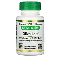 Olive Leaf Extract (Экстракт Листьев Оливы) 500 мг 60 капсул (California Gold Nutrition)
