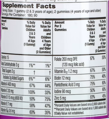 Flintstones Complete Children's Multivitamin (мультивитамины для детей) 180 жевательных таблеток фото 3 Flintstones Complete Children's Multivitamin (мультивитамины для детей) 180 жевательных таблеток фото 3