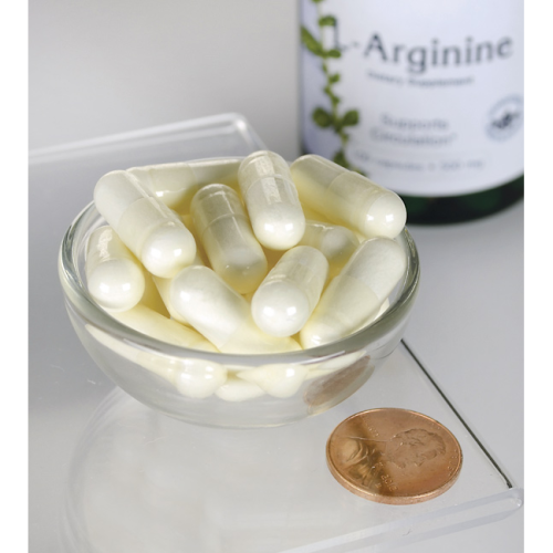 L-Arginine 500 мг (L-Аргинин) 200 капсул (Swanson) фото 3