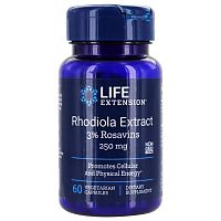 Rhodiola Extract 250 мг (Родиола Экстракт) 60 вег капсул (Life Extension)