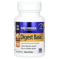 Digest Basic (состав с основными ферментами) 30 капсул (Enzymedica) 