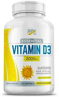 Vitamin D3 2000 IU Essential 120 мягких капсул (Proper Vit) срок годности 14/10/2024