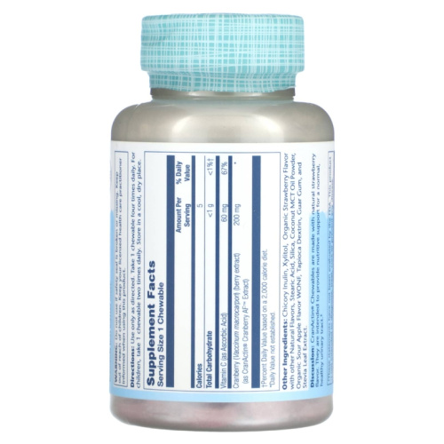 CranActin 200 mg Chewables (КранАктин 200 мг) 60 жевательных таблеток (Solaray) фото 2