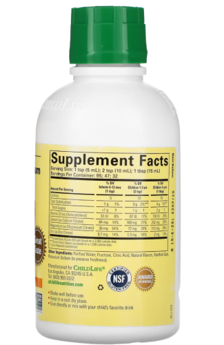 Liquid Calcium with Magnesium срок 06.2025 (473 ml) (Жидкий кальций и магний) 473 мл (ChildLife) фото 2