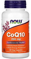 CoQ10 200 мг 60 вег капсул (Now Foods)