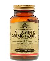 Vitamin E (Витамин E) Mixed Tocopherol 268 мг (400 IU) 100 вег. мягких капсул (Solgar)