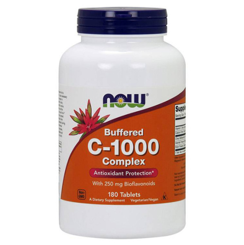 Buffered C-1000 Complex (Буферизованный витамин C) 180 табл (Now Foods) фото 3