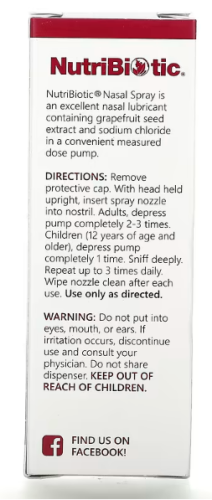 Nasal Spray (Назальный спрей) 29,5 мл (NutriBiotic) фото 2