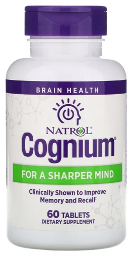 Cognium Memory 100 мг (Срок 04.2025)(Поддержка памяти) 60 таблеток (Natrol) фото 2