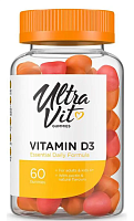 Vitamin D3 15 мкг 600 ME 60 жевательных мармеладок (UltraVit)