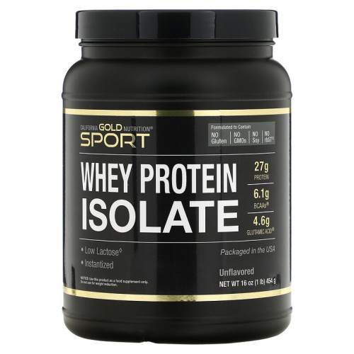Whey Protein Isolate (Изолят Сывороточного Протеина) 454 гр (California Gold Nutrition)