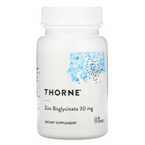 Zinc Bisglycinate (Бисглицинат цинка) 30 мг 60 капсул (Thorne Research)