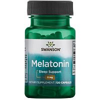 Melatonin 3 мг (Мелатонин) 120 капсул (Swanson)