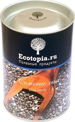 Chia Seeds (семена чиа) 300 грамм (Ecotopia) срок 06.06.2021