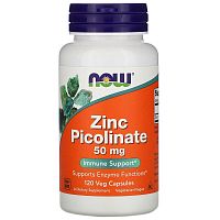 Zinc Picolinate 50 mg (Цинк Пиколинат 50 мг) 120 вег капсул (Now Foods)