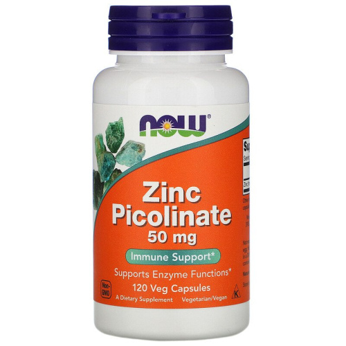 Zinc Picolinate 50 mg (Цинк Пиколинат 50 мг) 120 вег капсул (Now Foods)