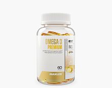 Omega-3 Premium (срок 10.2025) 60 капсул (Maxler)