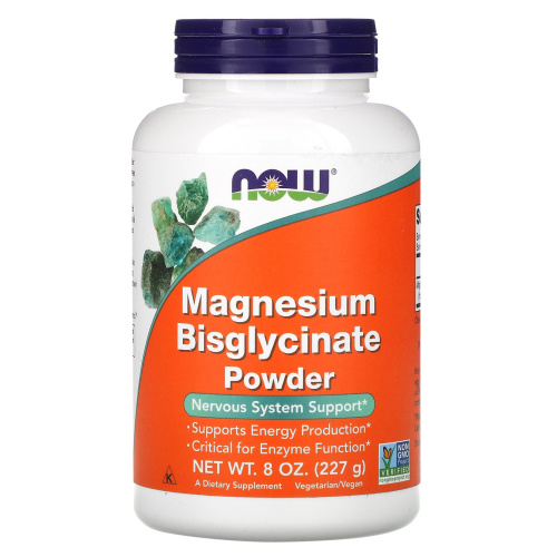 Magnesium Bisglycinate Powder (Порошок Бисглицината Магния) 227 г (Now Foods)