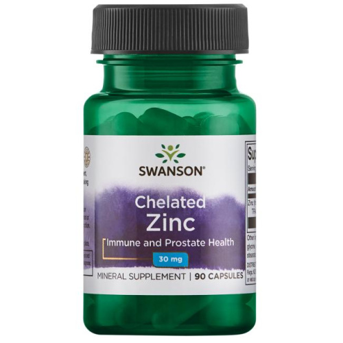Chelated Zinc 30 mg Albion (Хелатный цинк 30 мг) 90 капсул (Swanson)
