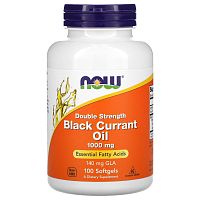 Black Currant Oil 1000 мг (Масло чёрной смородины) 100 гел капс (Now Foods)