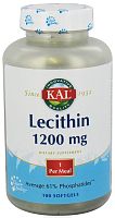Lecithin 1200 мг 100 мягких капсул (KAL)