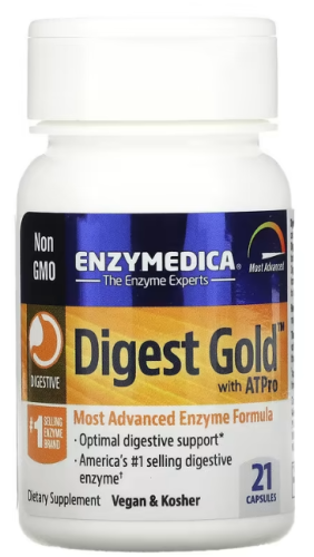 Digest Gold with ATPro (Пищеварительные ферменты) 21 капсул (Enzymedica) фото 2