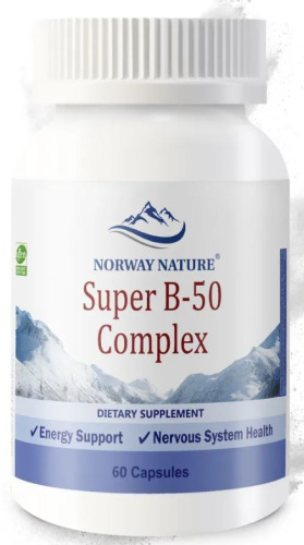 Super B-50 Complex (Супер Б-50 комплекс) 60 капсул (Norway Nature)