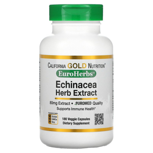 Echinacea Herb Extract (Экстракт Эхинацеи) 180 вег капс (California Gold Nutrition)