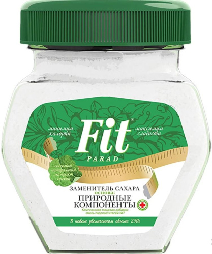 Заменитель сахара «ФитПарад» №7 (банка) 250 гр  (Fit Parad)