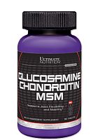 Glucosamine & Chondroitin & MSM 90 таблеток (Ultimate Nutrition)