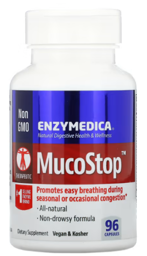 MucoStop 96 капсул (Enzymedica)