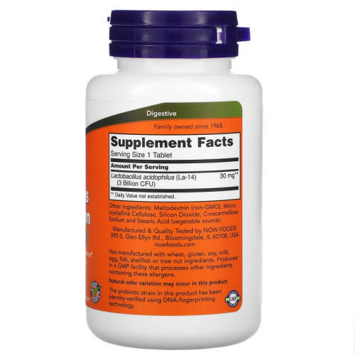 Acidophilus 3 Billon 180 таб (Now Foods) фото 2