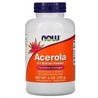 Acerola 4:1 Extract Powder (Ацерола экстракт 4:1 в порошке) 170 гр (Now Foods)
