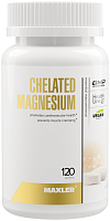 Chelated Magnesium 200 мг USA ( Хелатный магний бисглицинат ) 120 вегетарианских таблеток (Maxler)