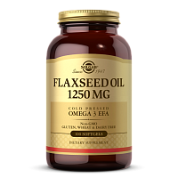 Flaxseed Oil 1250 мг (Льняное масло) 100 капсул (Solgar) срок 10.22