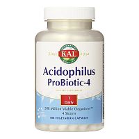 Acidophilus ProBiotic-4 250 капсул (KAL) Срок 02.23