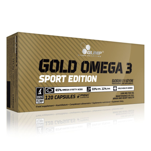 Gold Omega-3 Sport Edition (Омега-3 65%) 120 капсул (Olimp) Поврежденная упаковка