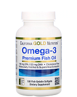 Омега-3 (Триглицеридная Форма) 100 капсул (California Gold Nutrition)