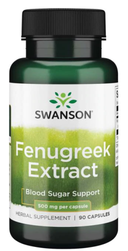 Fenugreek Extract (Экстракт пажитника) 500 мг 90 капсул (Swanson)