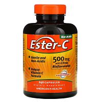 Vitamin C Ester-C with Citrus Bioflavonoids 500 мг 240 капсул (American Health)