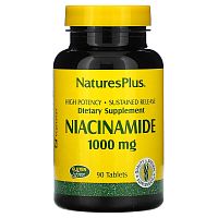 Niacinamide 1000 мг (Ниацинамид) 90 таблеток (NaturesPlus)