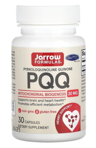 PQQ (пирролохинолинхинон) 20 мг 30 капсул (срок 02.26) (Jarrow Formulas)