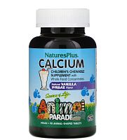 Animal Parade Calcium (Kальций для детей) 90 жев. таблеток (NaturesPlus) ванильное мороженое