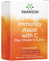 Immunity Assist (для укрепления иммунитета) цитрусовый аромат 30 пакетиков (Swanson) срок 09/2023